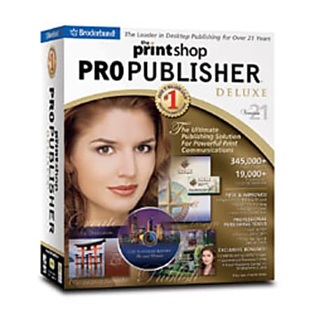 The Print Shop® 21 Pro Publisher Deluxe, Traditional Disc