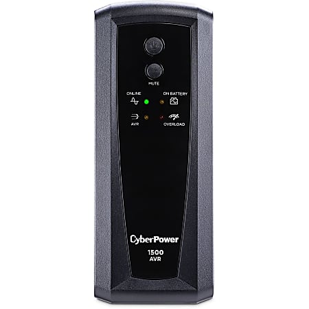 CyberPower CP1500AVRT AVR UPS Systems - 1500VA/900W, 120 VAC, NEMA 5-15P, Mini-Tower, 10 Outlets, PowerPanel® Personal, $500000 CEG, 3YR Warranty