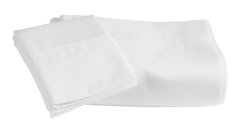 23 Threads Pillowcase, 100% BCI Cotton, White, King, Case of 72