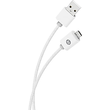 iEssentials Micro-USB/USB Data Transfer Cable - 6 ft Micro-USB/USB Data Transfer Cable - Micro USB - USB - White