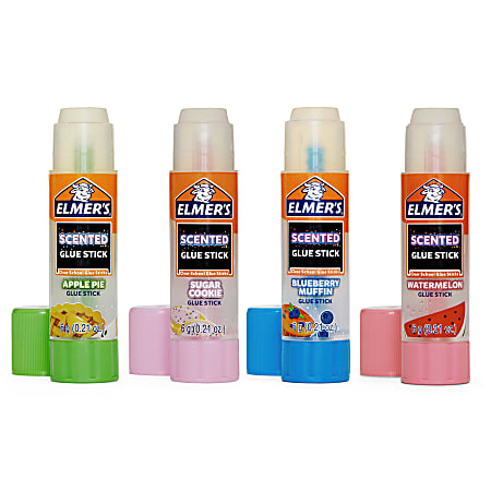 Elmers Scented Clear Glue Sticks 6g Pack Of 4 Sticks Office Depot