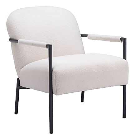 Zuo Chicago Accent Chair, Ivory