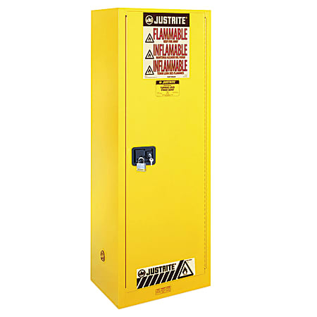Justrite Sure Grip EX Slimline Flammable Safety Cabinet, 22 Gallon