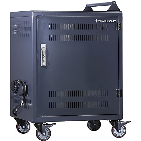 Anywhere Cart 30 Bay Configurable Charging Cart - 4 Casters - 4" Caster Size - Metal - 26" Width x 20" Depth x 34.5" Height - For 30 Devices