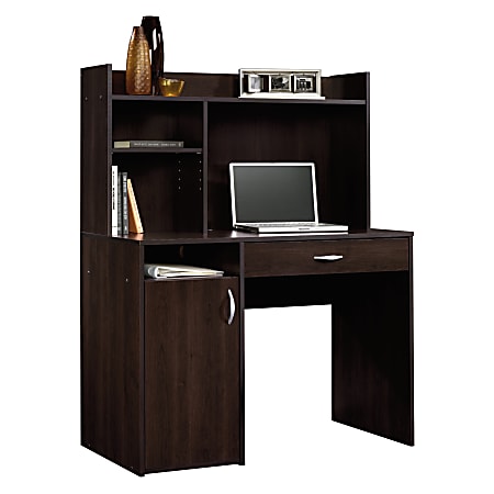 Sauder® Beginnings 43"W Computer Desk With Hutch, Cinnamon Cherry