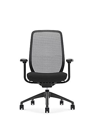 WorkPro 1000 Series Ergonomic MeshMesh Mid Back Task Chair BlackBlack BIFMA  Compliant - Office Depot