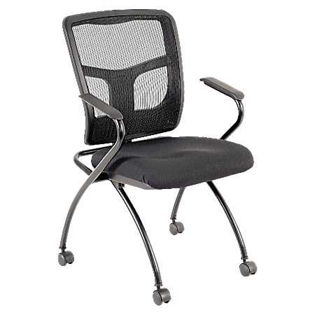 Lorell® Guest Chairs, Black/Black, 2/Carton