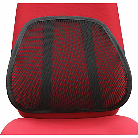 Lorell Ergo Lumbar Back Support Mesh Black Office Depot