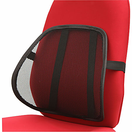 Lorell Ergo Mesh Lumbar Back Support - Black