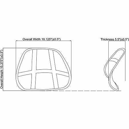 Halfords Mesh Back Support