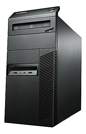 Lenovo® ThinkCentre M92 Tower Refurbished Desktop PC, Intel® Core™ i3, 16GB Memory, 2TB Hard Drive/120GB SSD, Windows® 10 Pro, LM92TI3162120WP