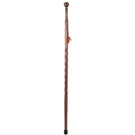 Brazos Walking Sticks™ Royal Twisted Oak Turned Knob Walking Stick, 58", Red