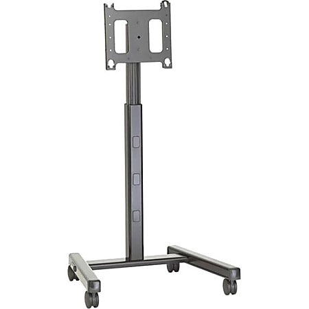 Chief PFC-UB Universal Flat-Panel Display Mobile Cart, 80.6"H x 31.1"W x 32"D, Black