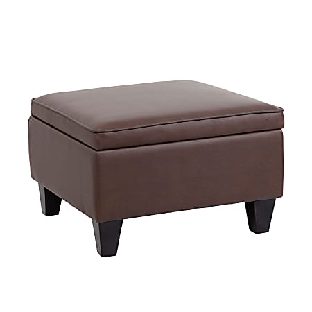 Boss Office Products Sectional Seating Sofa Ottoman, Bomber Brown/Mocha