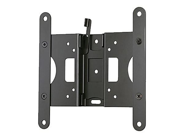 Secura QST25 - Mounting kit (wall mount, mounting brackets) - for flat panel - lockable - black - screen size: 10"-39"