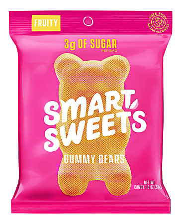 SmartSweets Gummy Bears, 1.8 Oz, Pack Of 12 Bags