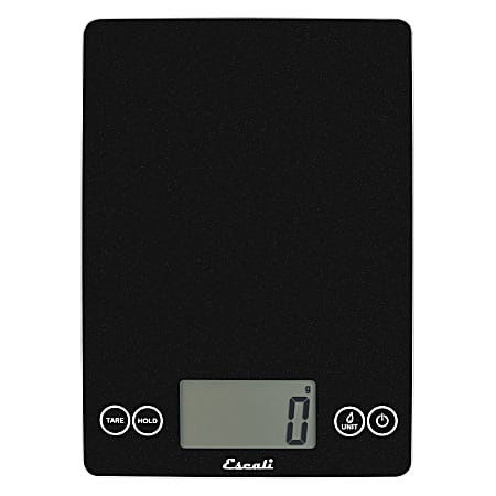 Escali® Arti Glass Digital Kitchen Scale, Black Obsidian, 157BO