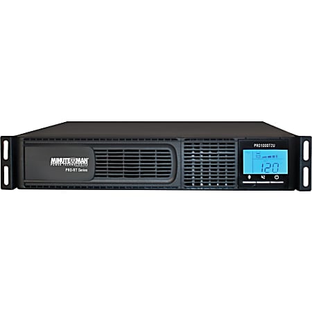 Minuteman PRO-RT PRO1000RT2U 1000VA Tower/Rack/Wall Mountable UPS - 2U Tower/Rack/Wall Mountable - 4 Minute Stan - PRO1000RT2U