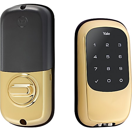 Yale YRD120 Touchscreen Deadbolt T1L Standalone - Polished Brass