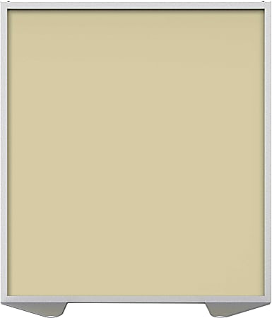 Ghent Floor Partition With Aluminum Frame, 53-7/8"H x 48"W x 2"D, Caramel