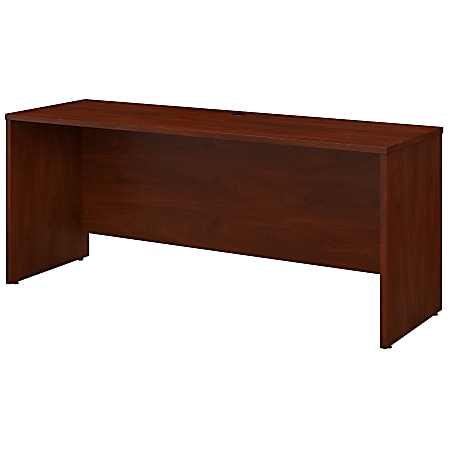 Bush Business Furniture Studio C Credenza Desk, 72"W x 24"D, Hansen Cherry, Premium Installation