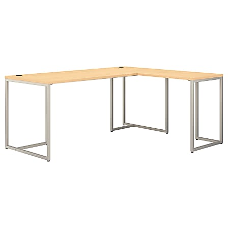 kathy ireland® Office by Bush Business Furniture Method 72"W L-Shaped Desk With 30"W Return, Natural Maple, Standard Delivery