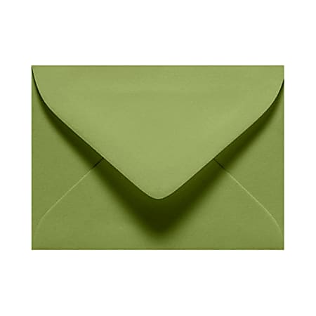 LUX Mini Envelopes, #17, Gummed Seal, Avocado Green,