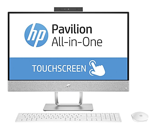 HP Pavilion 24-x000 24-x010 All-in-One Computer - A-Series A9-9420 - 8 GB RAM - 1 TB HDD - 23.8" 1920 x 1080 Touchscreen Display - Desktop - Blizzard White - Windows 10 Home 64-bit - AMD Radeon R5 Graphics - Wireless LAN - Bluetooth