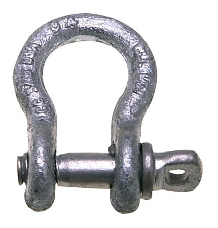 419-S Series Anchor Shackles, 1 1/4 in Bail Size, 12.5 Tons, Screw Pin Shackle