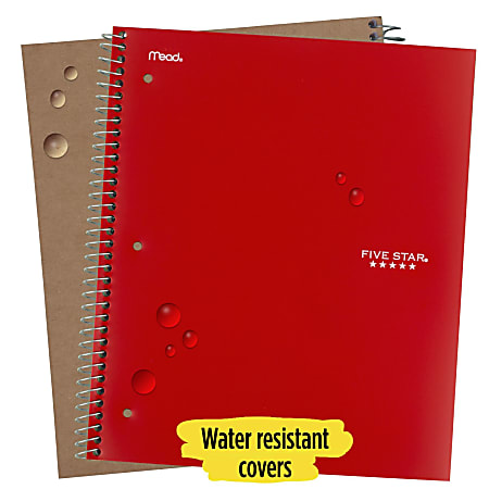Five Star Wirebound Notebook Plus Study App 3 Subject College