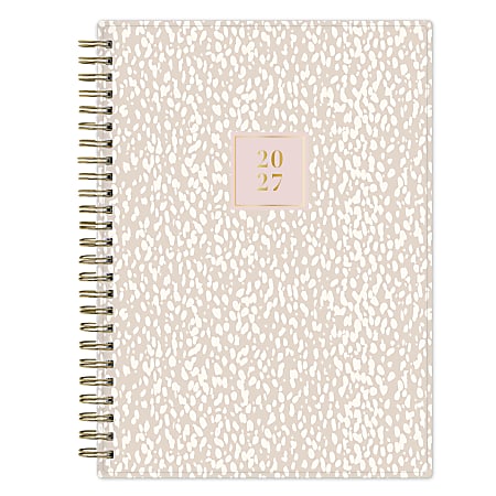 2027 Blue Sky Dalmatia Tan Weekly/Monthly Planning Calendar + Notes, 5.875x8.625, 0%, PP, Jan–Dec, RY27
