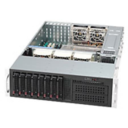Supermicro SC-835TQ-R800B Chassis - Rack-mountable - Black