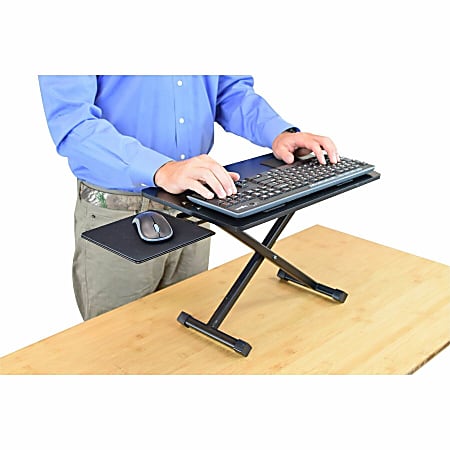 Gosknor 2pcs Foldable Keyboard Riser Stand For Desk, Adjustable Tilt & Portable Mini Laptop Feet Ergonomic Computer Keyboard Lift With Anti-Slip Pads