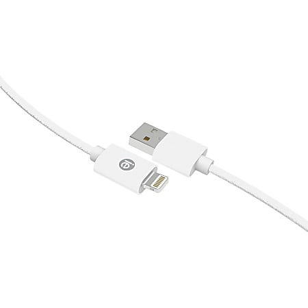 iEssentials Lightning/USB Data Transfer Cable - 6 ft Lightning/USB Data Transfer Cable - First End: Lightning - Second End: USB - White