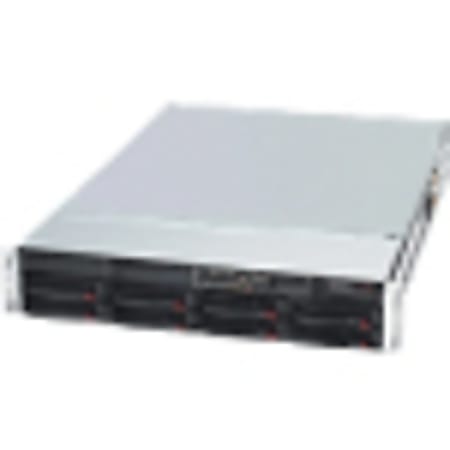 Supermicro SuperChassis SC825TQ-R740UB System Cabinet - Rack-mountable - Black - 2U - 8 x Bay - 740 W - 7x Slot(s)
