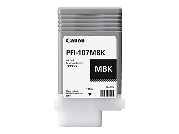 Canon PFI-107 MBK - 130 ml - matte black - original - ink tank - for imagePROGRAF iPF670, iPF680, iPF685, iPF770, iPF780, iPF785