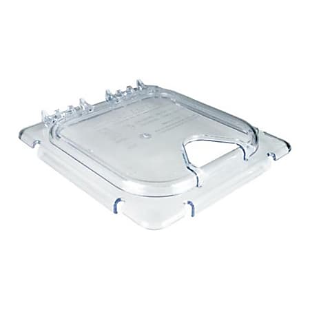 Carlisle 1/6 Size Hinged/Notched Coldmaster EZ Access Food Pan Lid, Clear