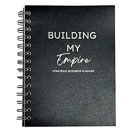 Miami Posh, LLC Weekly/Monthly Strategic Business Planner, 7” x 5”, Black