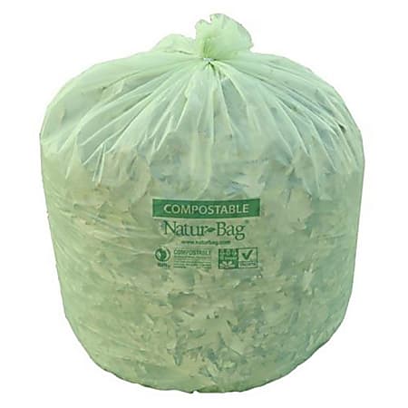 3 Gallon NaturBag Compostable Can Liners - Case of 500