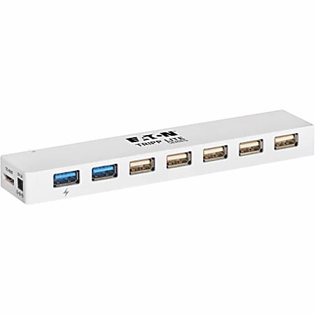 Eaton Tripp Lite series 7-Port USB 3.0/USB 2.0 Combo Hub - USB Charging, 2 USB 3.0 & 5 USB 2.0 Ports - U360007C2X3