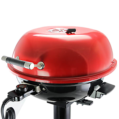 Better Chef Electric Barbecue Grill, Red/Black, 15