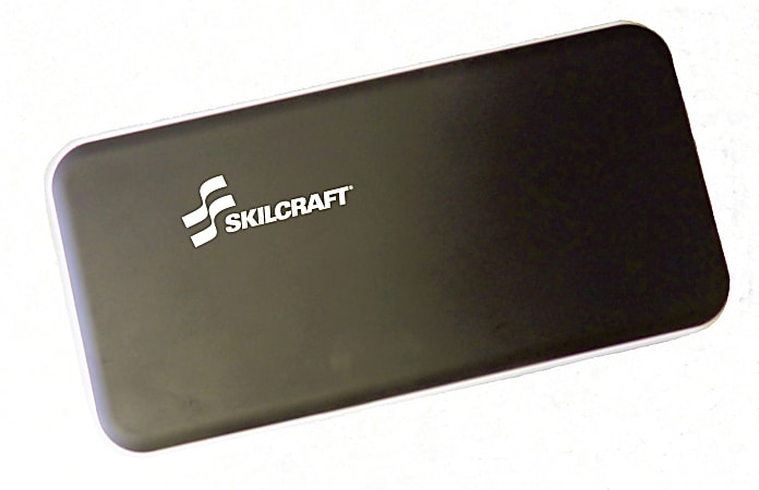 SKILCRAFT® Portable Power Pak, 6,000 mAh, Black, 704500NIB0013