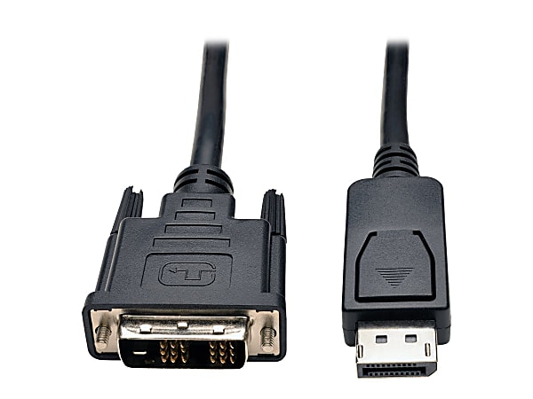 Tripp Lite 6ft DisplayPort to DVI-D / DP to DVI AdapterConverter Single Link Video Cable M/M 6' - Display cable - single link - DisplayPort (M) to DVI-D (M) - 6 ft - molded - black
