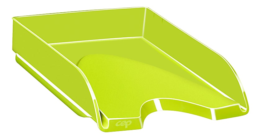 CEP Plastic Gloss Letter Tray, 2-5/8"H x 10-1/8"W x 13-11/16"D, 450 Sheets