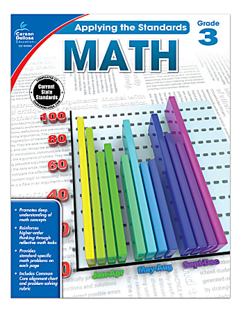Carson-Dellosa&trade; Applying The Standards Math Workbooks, Grade 3