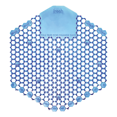 Fresh Products The Wave™ 3-D Urinal Deodorizer Screens, Cotton Blossom, Blue, Box of 10 Screens