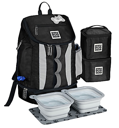 Mobile Dog Gear Drop-Bottom Week Away Backpack, Black