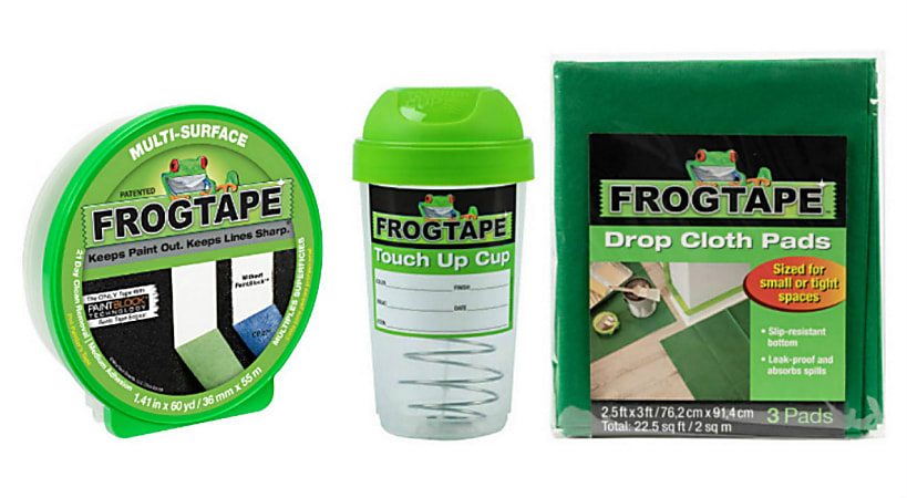 Duck® Brand FrogTape Small Paint Project Prep Pack, 1.41" x 60 Yd