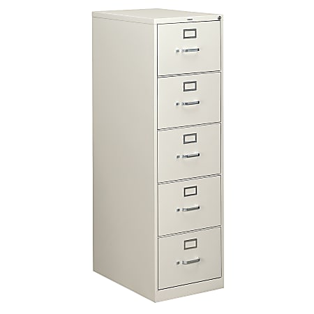HON® 310 26-1/2"D Vertical 5-Drawer Legal-Size File Cabinet,