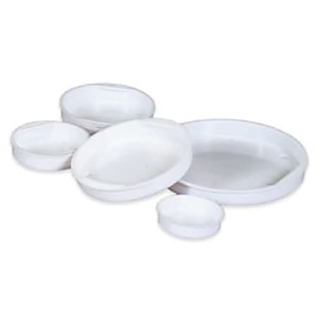 Partners Brand Plastic End Caps, 2 1/2", White, Pack Of 100
